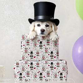 Witte Westie met Accessoires Whimsical Cadeaupapier