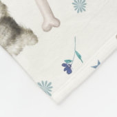 Witte Westie met Accessoires Whimsical Fleece Deken (Hoek)