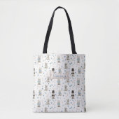 Witte Westie met gepersonaliseerde accessoires Tote Bag (Voorkant)