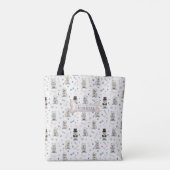 Witte Westie met gepersonaliseerde accessoires Tote Bag (Achterkant)