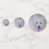 Witte Westie Puppy Verjaardag Confetti (Voorkanten)