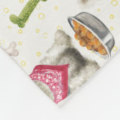 Witte Westies met Accessoires Whimsical Fleece Deken (Hoek)