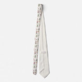 Witte Westies met Accessoires Whimsical Stropdas (Achterkant)