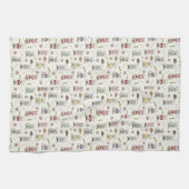 Witte Westies met Accessoires Whimsical Theedoek (Horizontaal)