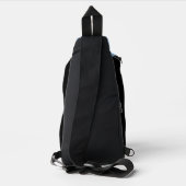Witte wezel kunst sling bag (Achterkant)