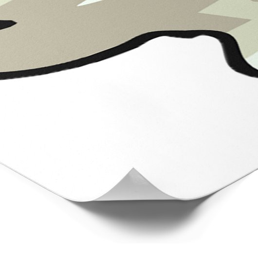 Witte Wezel Natuurposter Poster (Hoek)