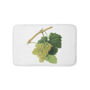 Witte wijn druiven aan de wijnstok, vintage voedse badmat