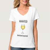 Witte wijn emoji wilde Shirt (Voorkant)