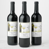 Witte wijn en druiven, wijnstang/wijnmoer wijn etiket (Flessen)