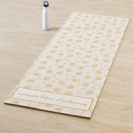 Witte wijn glas Namaste voor Chardonnay Yogamat (In situ)