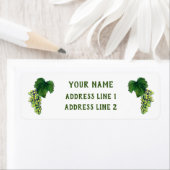 Witte wijn Groene druiven Aangepaste Adresetikette Etiket (Insitu)