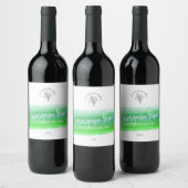 Witte wijn groene huis wijnmakers aangepaste label wijn etiket (Flessen)
