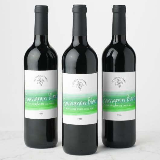 Witte wijn groene huis wijnmakers aangepaste label wijn etiket (Flessen)