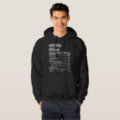 witte wijn hoodie (Voorkant volledig)