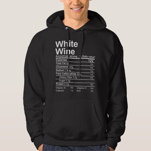 witte wijn hoodie (Voorkant)