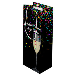 witte wijn met verjaardagscetti cadeautas