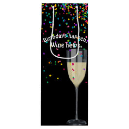 witte wijn met verjaardagscetti cadeautas