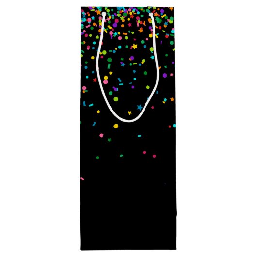 witte wijn met verjaardagscetti wijn cadeautas (Achterkant)