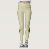 Witte wijn spatten viering bruiloft leggings (Voorkant)