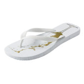 Witte Wijn Splash Glas Trouwwijn Proeverij Teenslippers (Schuin)