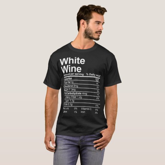 witte wijn t-shirt (Voorkant volledig)