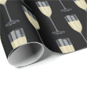 witte wijn van stengelglas cadeaupapier (Rol Hoek)