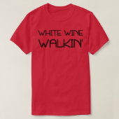 Witte wijn Walkinx27 T-shirt (Design voorkant)