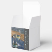 Witte wijndecor voor wijnwinkels, bar of wijnmaker bedankdoosjes (Geopend)