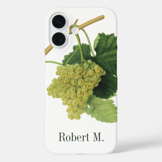 Witte wijndruiven op de wijnstok, voedingsvruchte Case-Mate iPhone case (Achterkant)