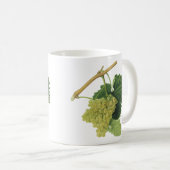 Witte wijndruiven op de wijnstok,  voedingsvruchte koffiemok (Voorkant rechts)