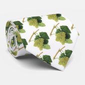 Witte wijndruiven op de wijnstok, voedingsvruchte stropdas (Opgerold)