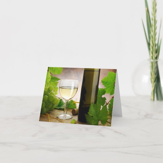 Witte wijnKaart Kaart (Voorkant)