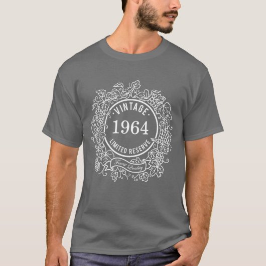 witte wijnmoer, geboortejaar toevoegen t-shirt (Voorkant)