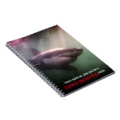 Witte wijzerhaai onder water notitieboek (Rechterzijde)