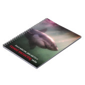 Witte wijzerhaai onder water notitieboek (Linkerzijde)