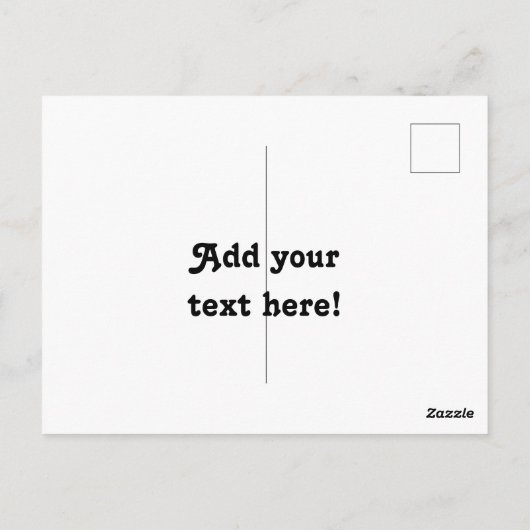 Witte Wilde Bloem Ansichtkaart Briefkaart (Achterkant)