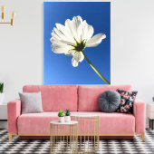 Witte Wilde Bloem Canvas Kunst (Insitu (Woonkamer))