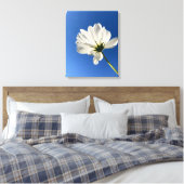 Witte Wilde Bloem Canvas Kunst (Insitu (Slaapkamer))