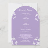 Witte wilde bloem in liefdevolle herinnering begra kaart (Achterkant)