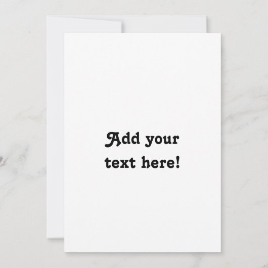 Witte Wilde Bloem Kaart (Achterkant)