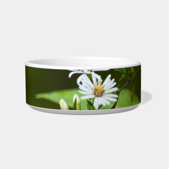 Witte wilde bloem voerbakje (Voorkant)