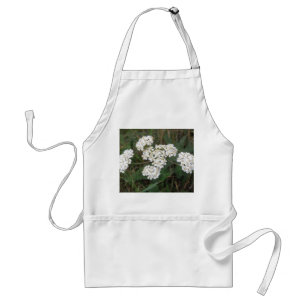 Witte wilde bloemen Apron Standaard Schort