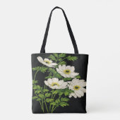 Witte Wilde Bloemen Bloemstuk Tote Bag (Achterkant)