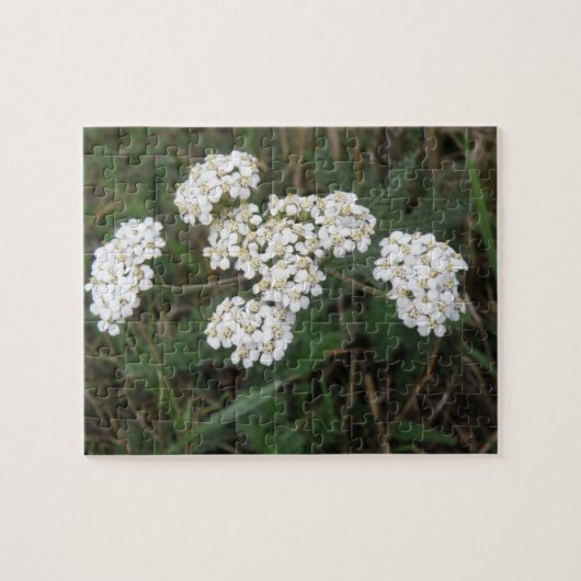 Witte wilde bloemen Puzzle Legpuzzel (Horizontaal)