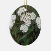 Witte Wilde Bloemen Sieraden Keramisch Ornament (Rechts)