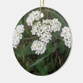 Witte Wilde Bloemen Sieraden Keramisch Ornament (Links)