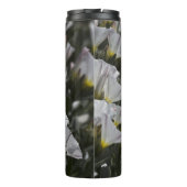 Witte wilde bloemen thermosbeker (Achterkant)