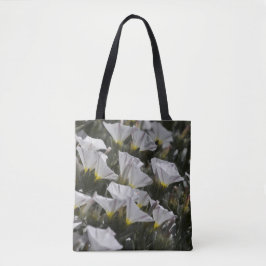 Witte wilde bloemen tote bag