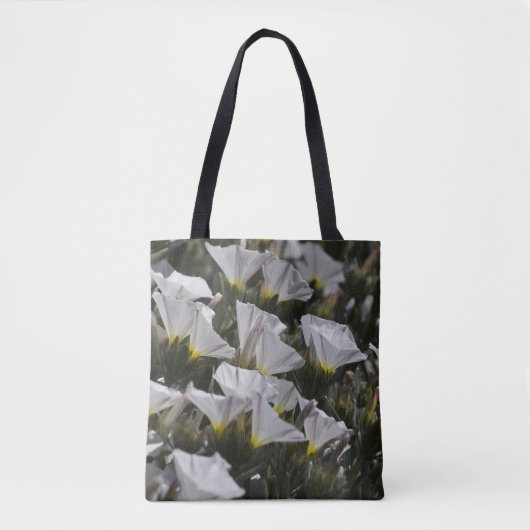 Witte wilde bloemen tote bag (Voorkant)