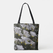 Witte wilde bloemen tote bag (Achterkant)